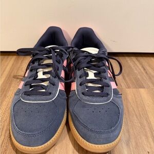 adidas Women's Navy and Pink Sneakers